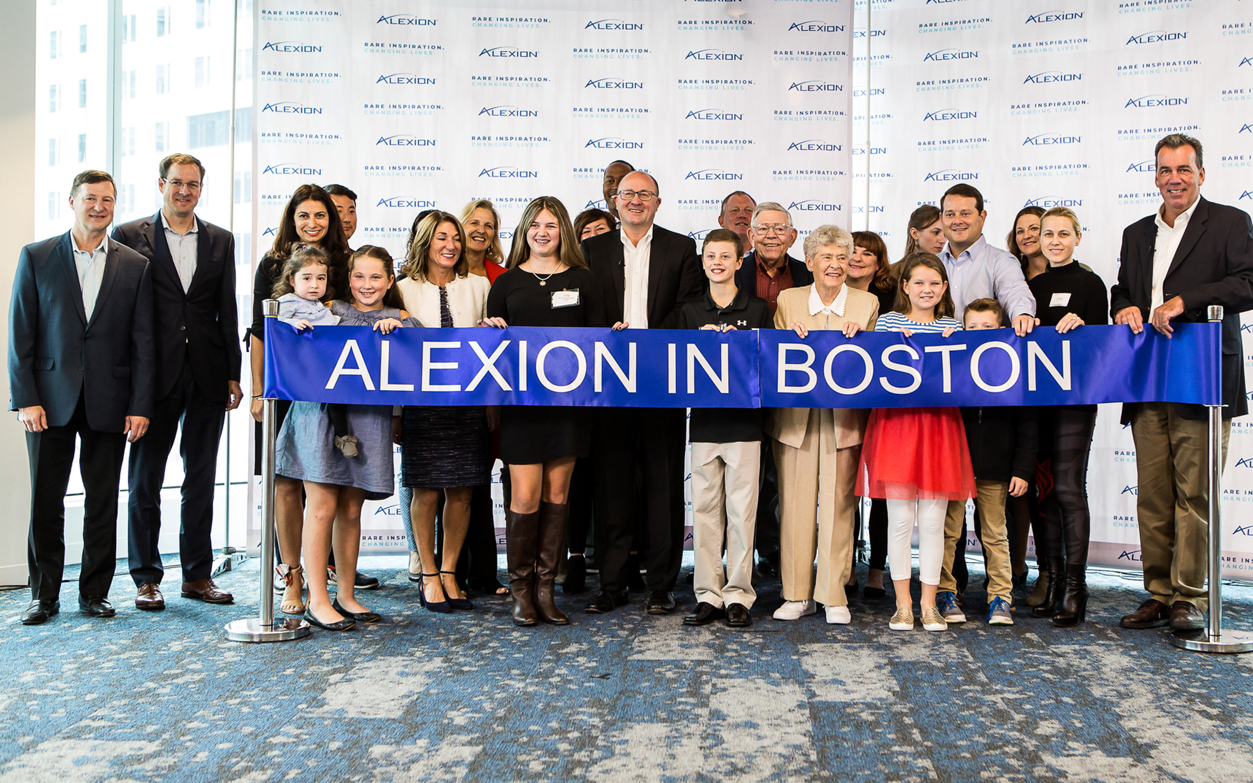 Alexion's global headquarters opening ceremony in Boston
